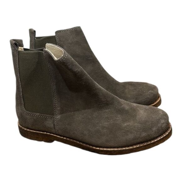 J. Jill | Chelsea Pull On Taupe Suede Ankle Booties | 6.5 - Picture 1 of 6